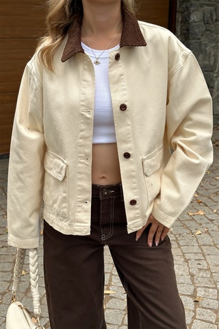 Sobrecamisa oversize - Cru