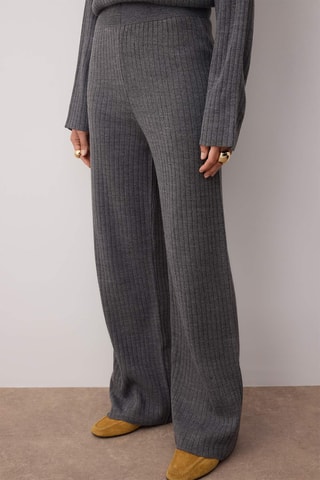 Camisola e calças wide legs - Antracite