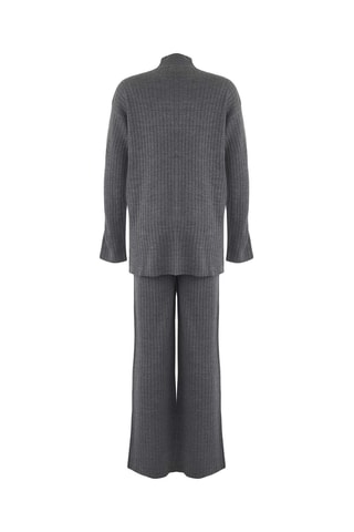 Camisola e calças wide legs - Antracite