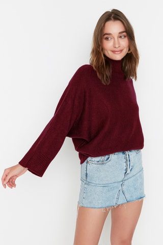 Camisola oversize - Bordô