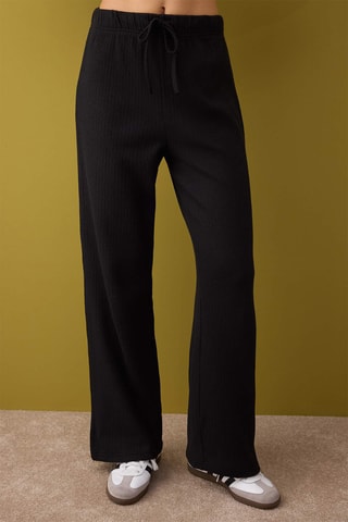 Sweat com capuz e calças - Preto