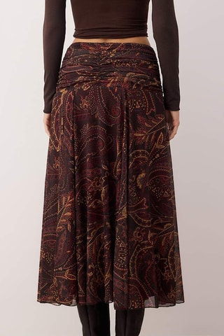 Saia comprida - Bordô