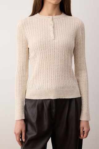 2 camisolas regular - Azul-marinho e bege