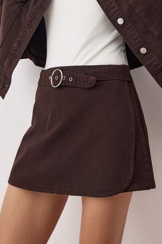Saia-calção - Castanho