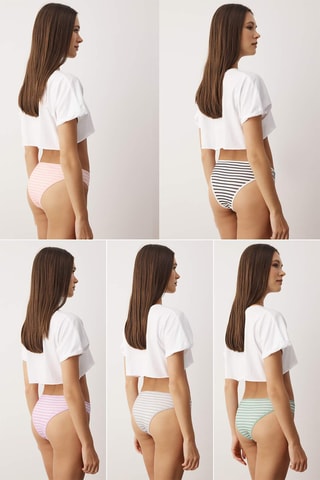 5 cuecas - Rosa e preto