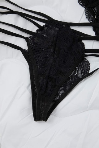 Bralette e tanga - Preto