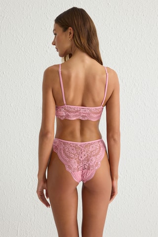 Bralette e tanga - Rosa