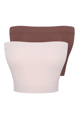 2 crops top caicai - Castanho