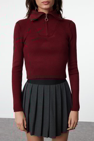 Camisola slim - Bordô