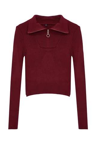 Camisola slim - Bordô