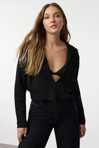 Camisola regular - Preto