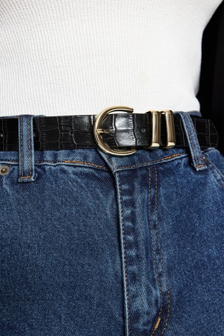 2 cintos - Preto e castanho