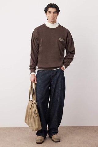 Sweat oversize - Castanho