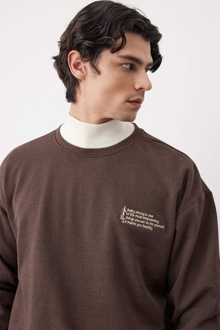 Sweat oversize - Castanho