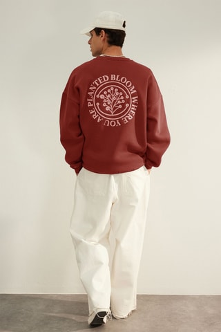 Sweat oversize - Bordô