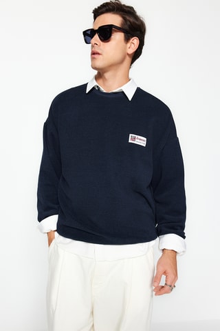 Sweat oversize - Azul-marinho