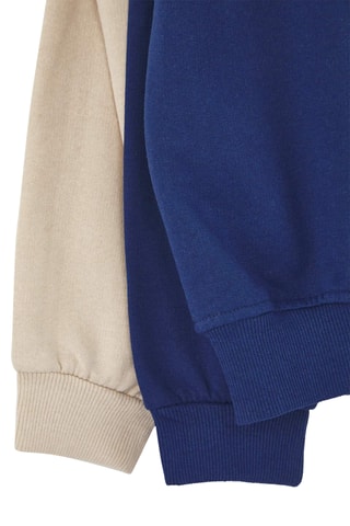 2 sweats oversize - Bege