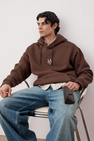 Sweat oversize - Castanho