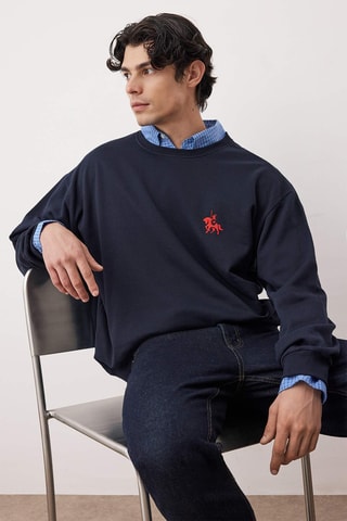 Sweat oversize - Azul-marinho