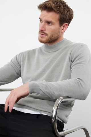 Camisola slim - Bege