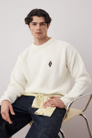 Camisola oversize - Cru