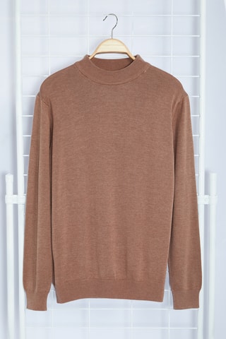 Camisola slim - Castanho