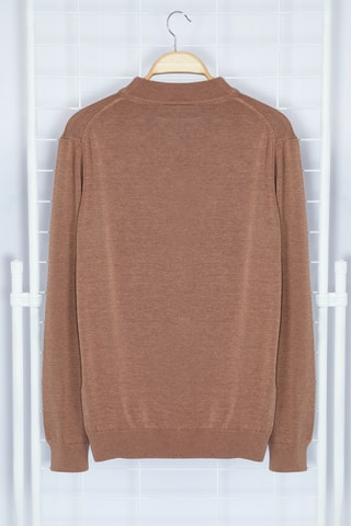 Camisola slim - Castanho