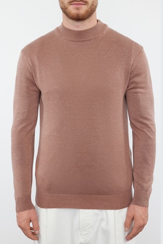 Camisola slim - Castanho