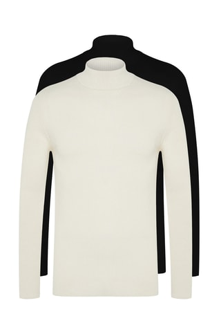 2 camisolas - Cru e preto