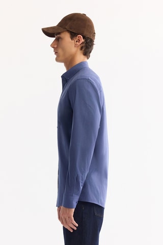 Camisa regular - Azul