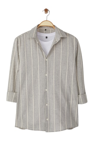 Camisa regular - Azul-marinho