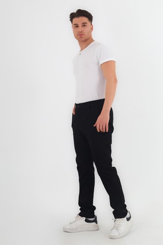 Calças chino slim - Preto