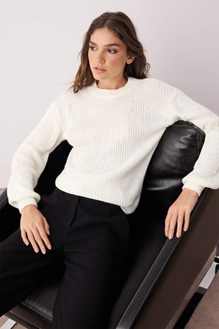 Camisola regular - Branco