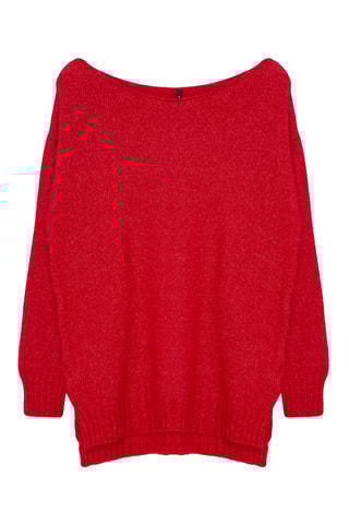 Camisola oversize - Vermelho