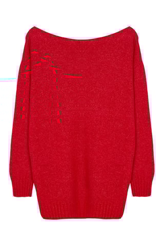 Camisola oversize - Vermelho