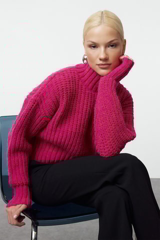 Camisola oversize - Fúcsia