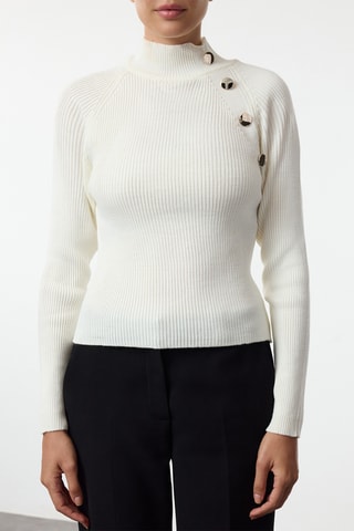 Camisola slim - Branco