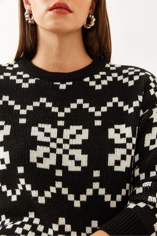 Camisola regular - Preto