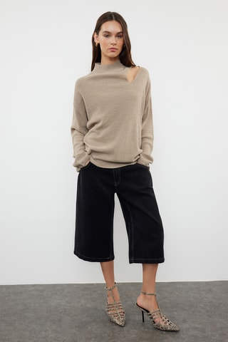 Camisola oversize - Bege