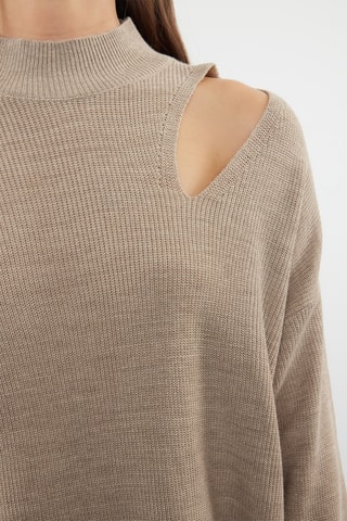 Camisola oversize - Bege