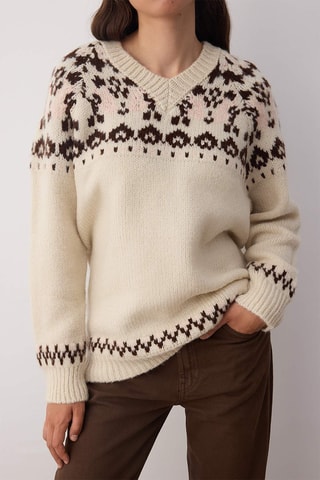 Camisola oversize - Bege