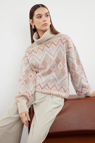 Camisola oversize - Bege