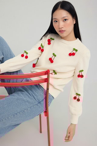 Camisola regular - Bege