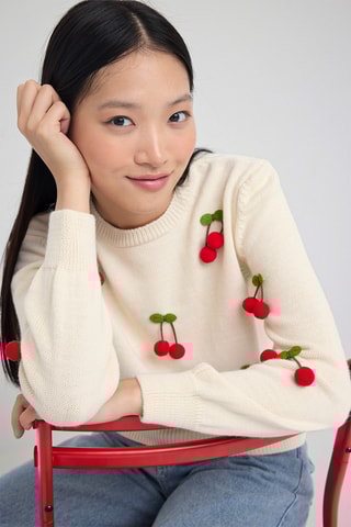 Camisola regular - Bege