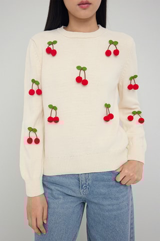 Camisola regular - Bege