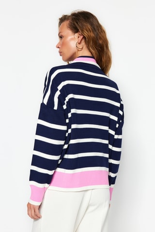 Camisola regular - Azul-marinho