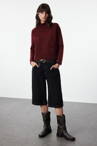 Camisola regular - Bordô