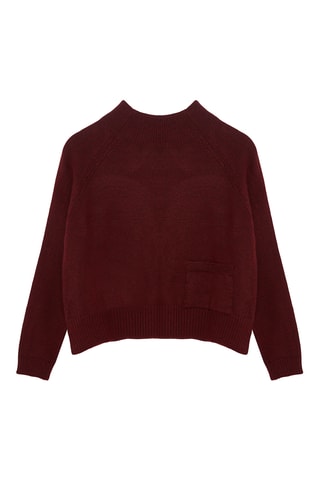 Camisola regular - Bordô