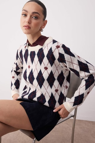 Camisola regular - Branco