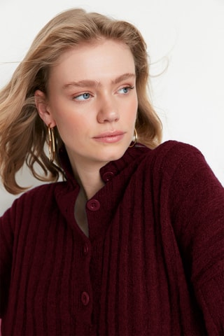 Camisola oversize - Bordô